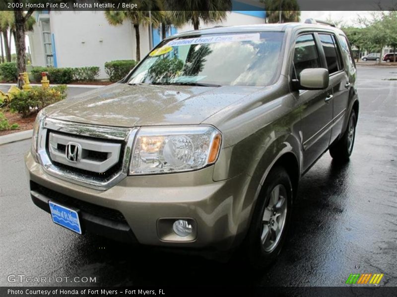Mocha Metallic / Beige 2009 Honda Pilot EX