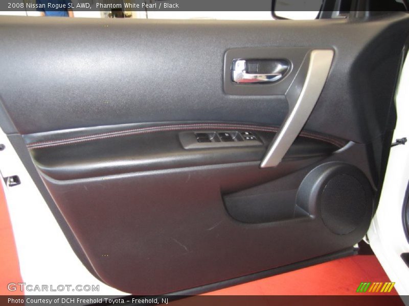 Phantom White Pearl / Black 2008 Nissan Rogue SL AWD