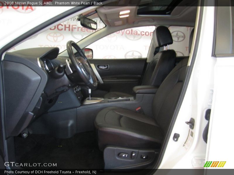 Phantom White Pearl / Black 2008 Nissan Rogue SL AWD