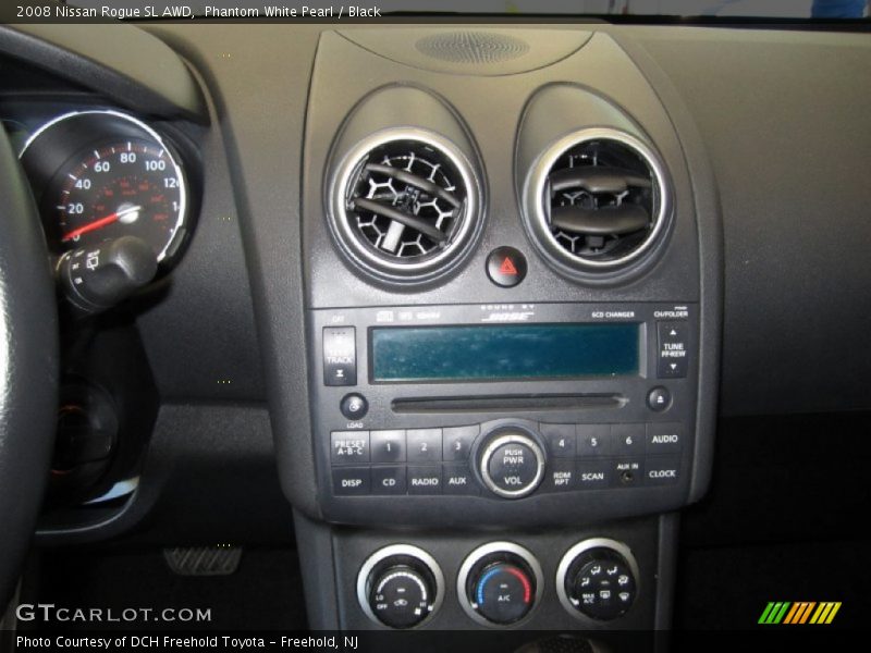 Phantom White Pearl / Black 2008 Nissan Rogue SL AWD