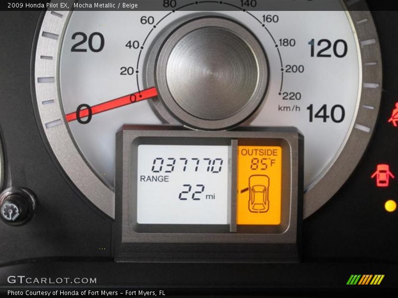 Mocha Metallic / Beige 2009 Honda Pilot EX