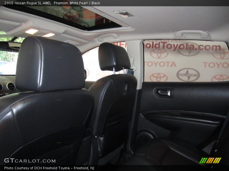 Phantom White Pearl / Black 2008 Nissan Rogue SL AWD