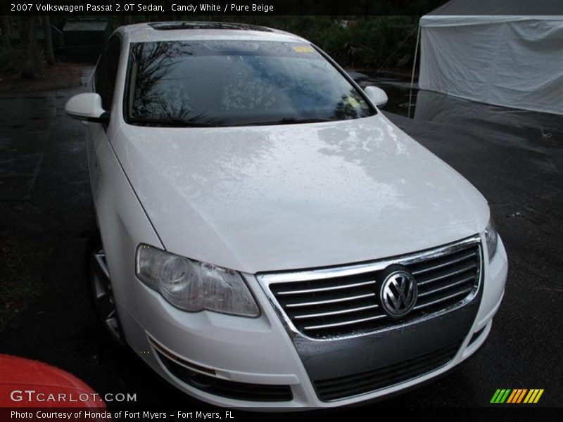 Candy White / Pure Beige 2007 Volkswagen Passat 2.0T Sedan