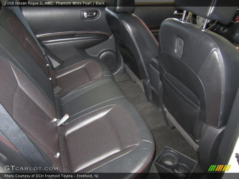 Phantom White Pearl / Black 2008 Nissan Rogue SL AWD