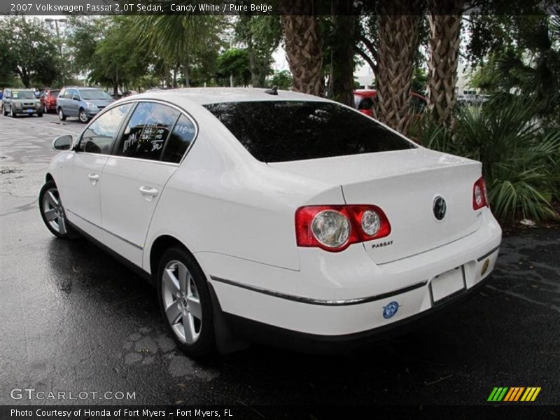 Candy White / Pure Beige 2007 Volkswagen Passat 2.0T Sedan