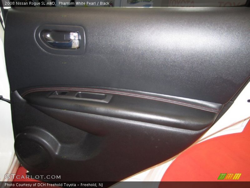 Phantom White Pearl / Black 2008 Nissan Rogue SL AWD
