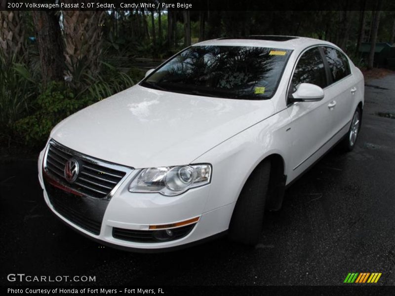 Candy White / Pure Beige 2007 Volkswagen Passat 2.0T Sedan