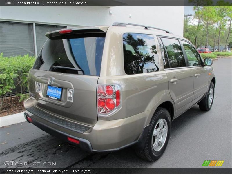 Mocha Metallic / Saddle 2008 Honda Pilot EX-L