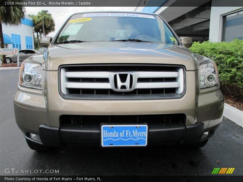 Mocha Metallic / Saddle 2008 Honda Pilot EX-L