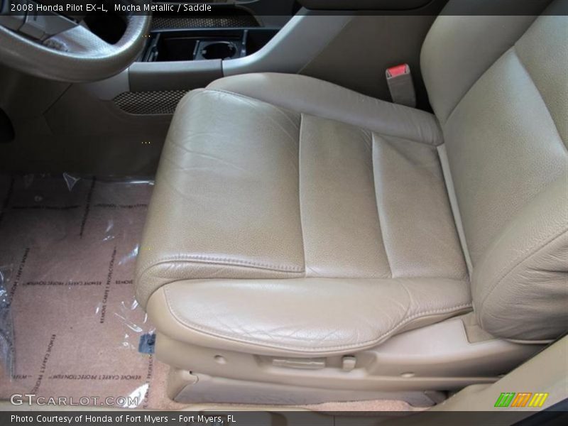 Mocha Metallic / Saddle 2008 Honda Pilot EX-L