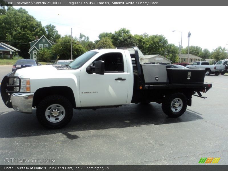 Summit White / Ebony Black 2008 Chevrolet Silverado 2500HD LT Regular Cab 4x4 Chassis