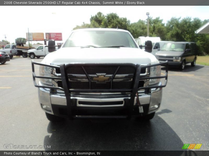 Summit White / Ebony Black 2008 Chevrolet Silverado 2500HD LT Regular Cab 4x4 Chassis