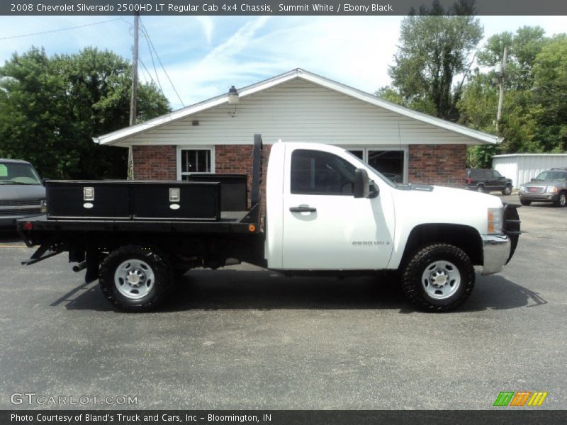 Summit White / Ebony Black 2008 Chevrolet Silverado 2500HD LT Regular Cab 4x4 Chassis