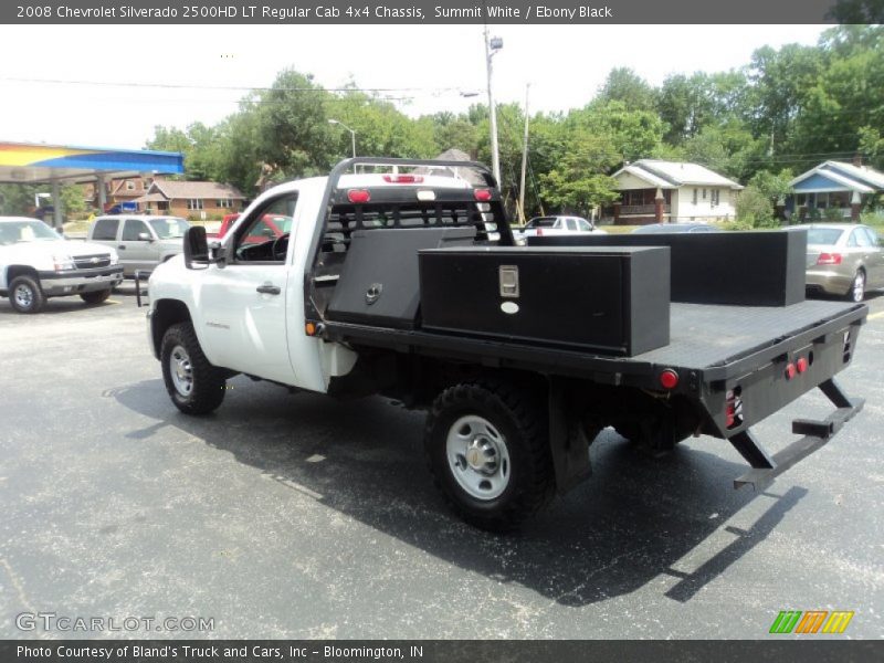 Summit White / Ebony Black 2008 Chevrolet Silverado 2500HD LT Regular Cab 4x4 Chassis