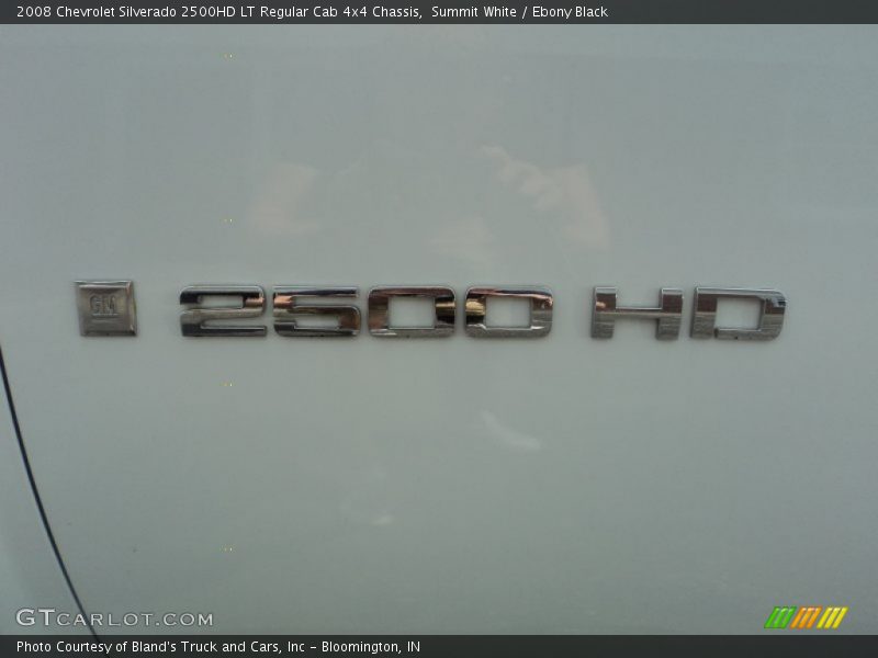 Summit White / Ebony Black 2008 Chevrolet Silverado 2500HD LT Regular Cab 4x4 Chassis