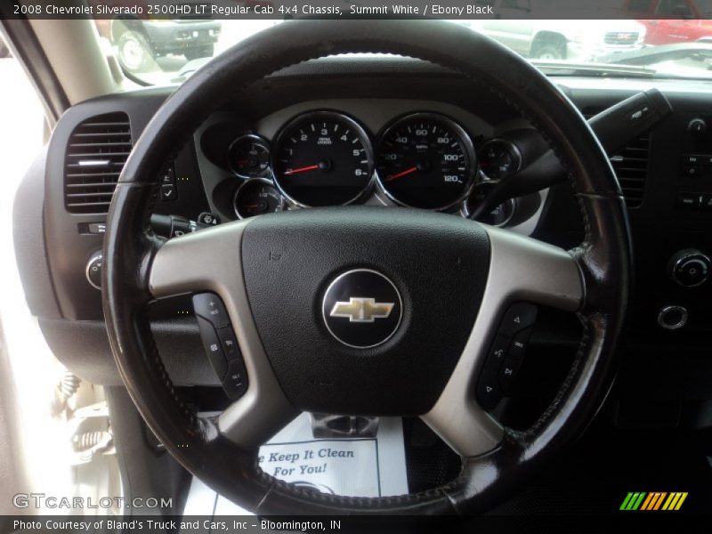 Summit White / Ebony Black 2008 Chevrolet Silverado 2500HD LT Regular Cab 4x4 Chassis