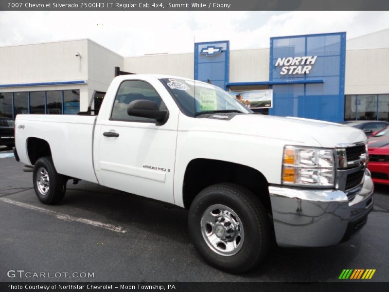 Summit White / Ebony 2007 Chevrolet Silverado 2500HD LT Regular Cab 4x4