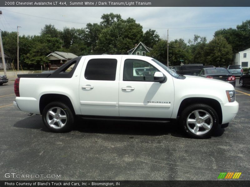 Summit White / Dark Titanium/Light Titanium 2008 Chevrolet Avalanche LT 4x4