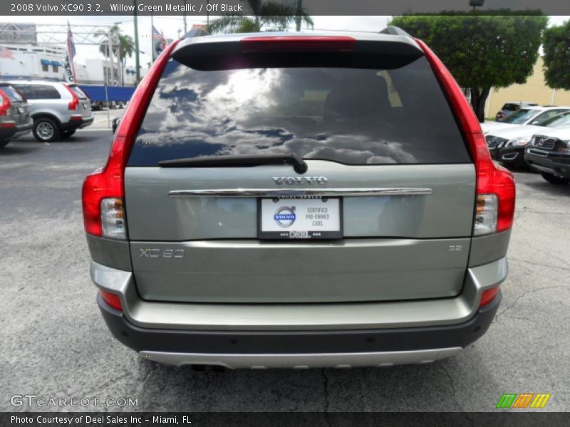 Willow Green Metallic / Off Black 2008 Volvo XC90 3.2