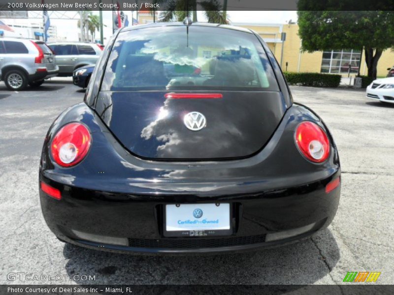 Black / Black 2008 Volkswagen New Beetle S Coupe