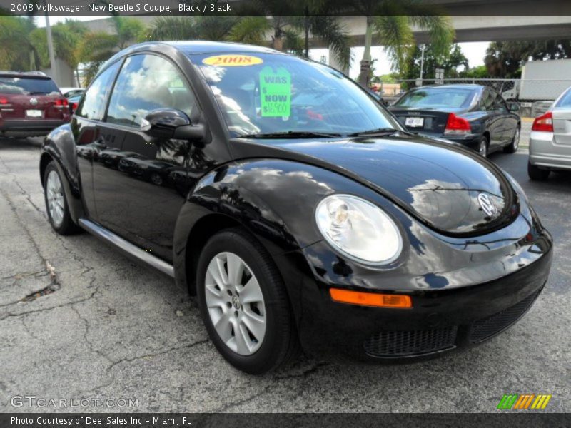 Black / Black 2008 Volkswagen New Beetle S Coupe