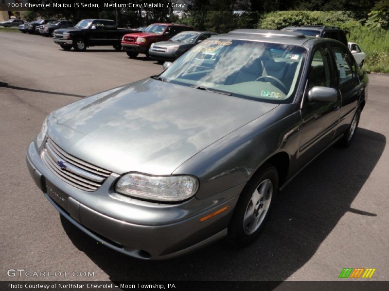 Medium Gray Metallic / Gray 2003 Chevrolet Malibu LS Sedan