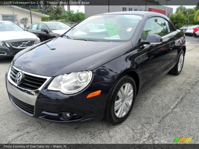 Thunder Blue / Cornsilk Beige 2008 Volkswagen Eos 2.0T