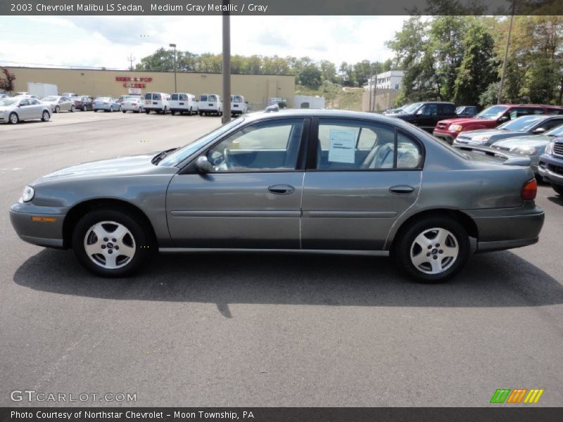 Medium Gray Metallic / Gray 2003 Chevrolet Malibu LS Sedan