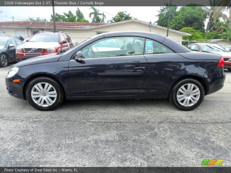 Thunder Blue / Cornsilk Beige 2008 Volkswagen Eos 2.0T