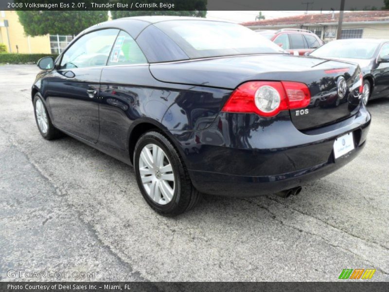 Thunder Blue / Cornsilk Beige 2008 Volkswagen Eos 2.0T