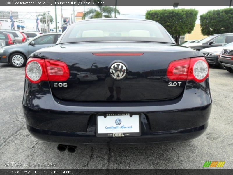 Thunder Blue / Cornsilk Beige 2008 Volkswagen Eos 2.0T