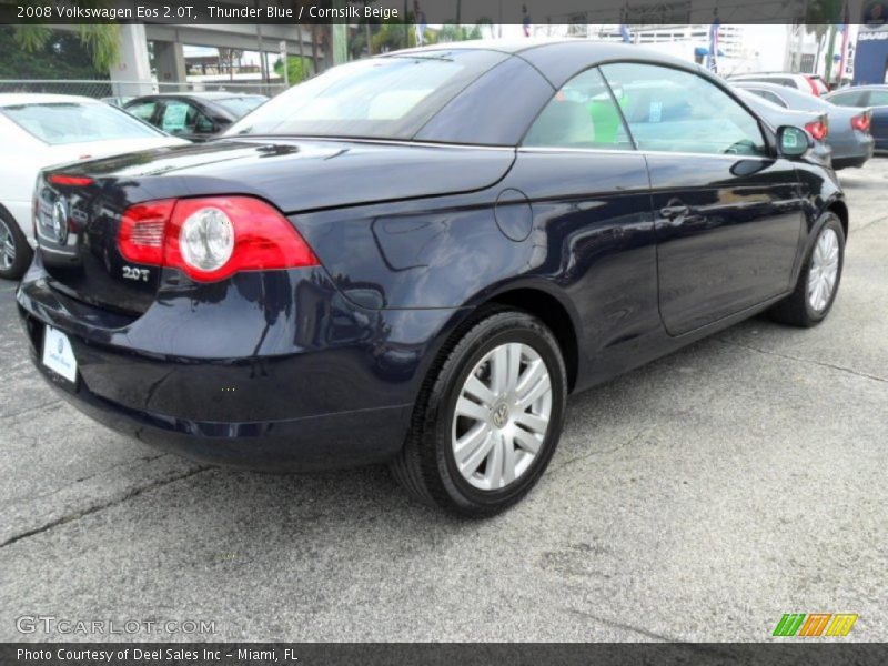 Thunder Blue / Cornsilk Beige 2008 Volkswagen Eos 2.0T