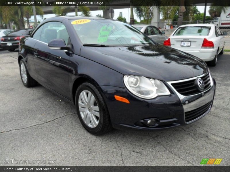 Thunder Blue / Cornsilk Beige 2008 Volkswagen Eos 2.0T