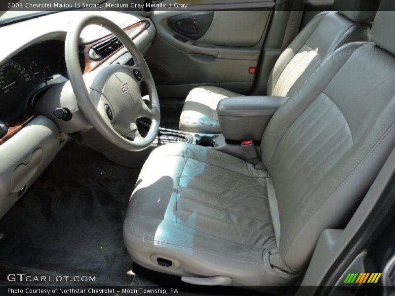 Medium Gray Metallic / Gray 2003 Chevrolet Malibu LS Sedan