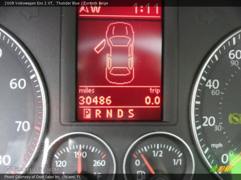 Thunder Blue / Cornsilk Beige 2008 Volkswagen Eos 2.0T