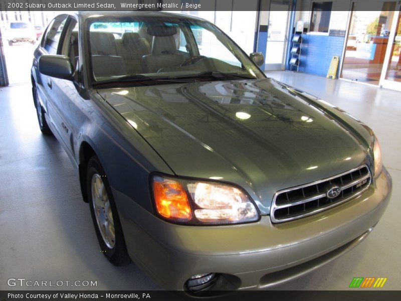 Wintergreen Metallic / Beige 2002 Subaru Outback Limited Sedan
