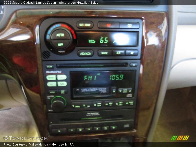 Wintergreen Metallic / Beige 2002 Subaru Outback Limited Sedan