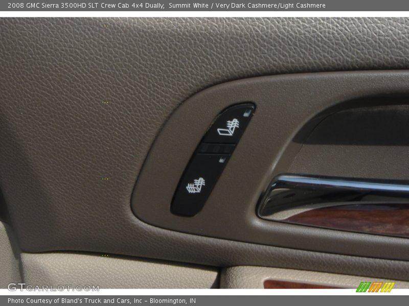 Summit White / Very Dark Cashmere/Light Cashmere 2008 GMC Sierra 3500HD SLT Crew Cab 4x4 Dually