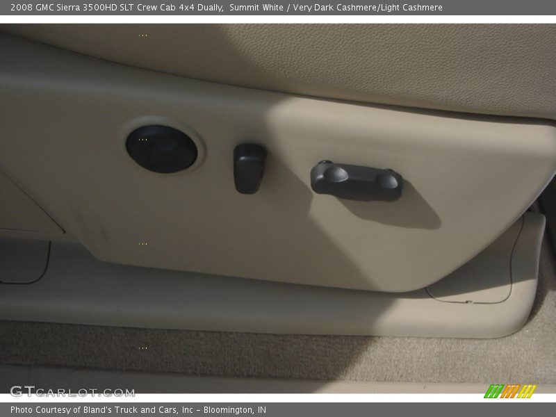 Summit White / Very Dark Cashmere/Light Cashmere 2008 GMC Sierra 3500HD SLT Crew Cab 4x4 Dually