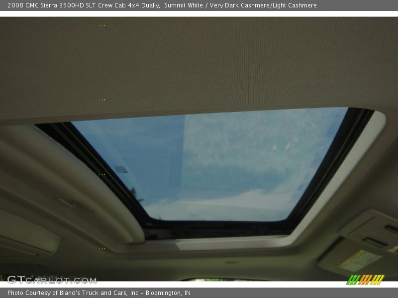 Summit White / Very Dark Cashmere/Light Cashmere 2008 GMC Sierra 3500HD SLT Crew Cab 4x4 Dually