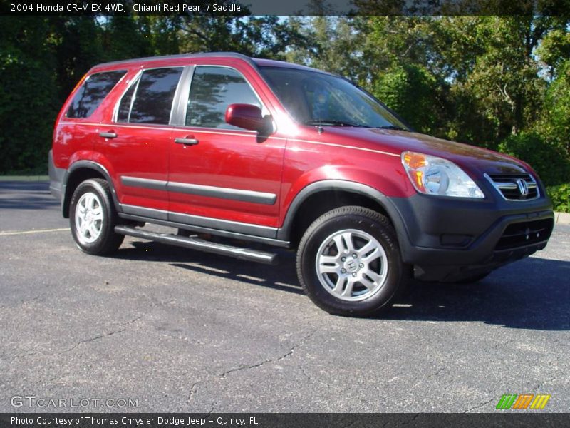 Chianti Red Pearl / Saddle 2004 Honda CR-V EX 4WD
