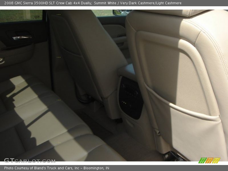 Summit White / Very Dark Cashmere/Light Cashmere 2008 GMC Sierra 3500HD SLT Crew Cab 4x4 Dually