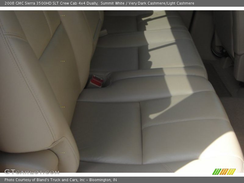 Summit White / Very Dark Cashmere/Light Cashmere 2008 GMC Sierra 3500HD SLT Crew Cab 4x4 Dually