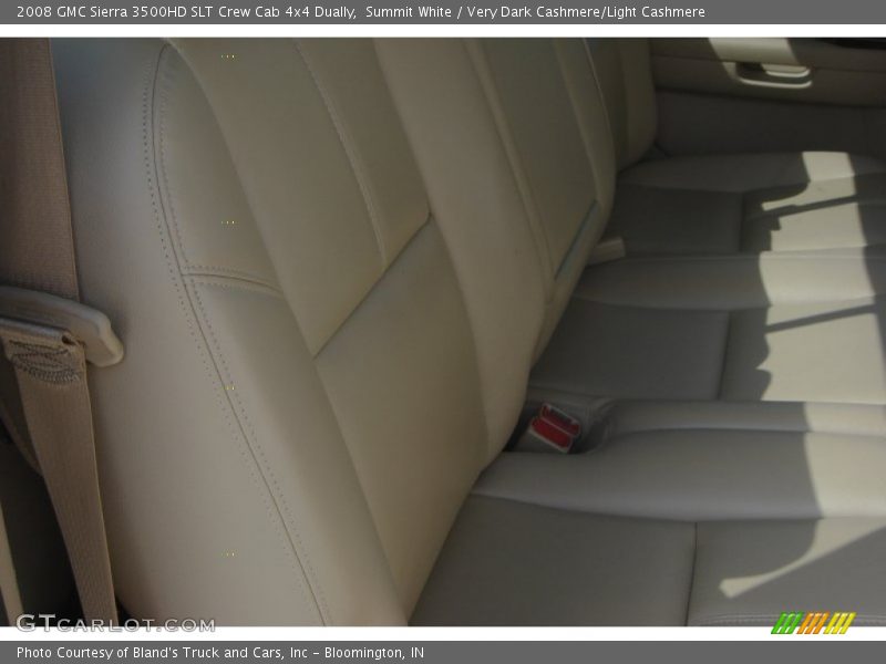 Summit White / Very Dark Cashmere/Light Cashmere 2008 GMC Sierra 3500HD SLT Crew Cab 4x4 Dually
