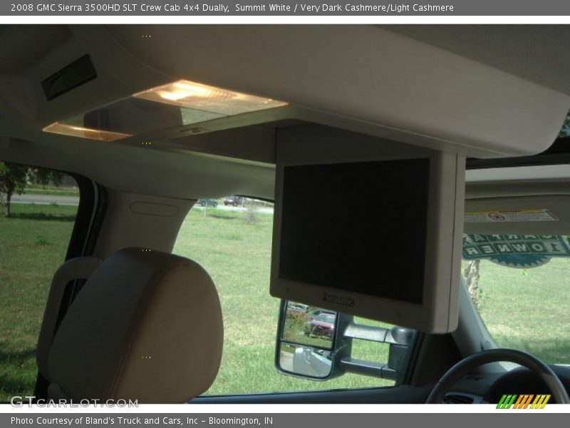 Summit White / Very Dark Cashmere/Light Cashmere 2008 GMC Sierra 3500HD SLT Crew Cab 4x4 Dually