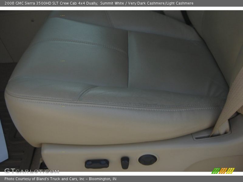 Summit White / Very Dark Cashmere/Light Cashmere 2008 GMC Sierra 3500HD SLT Crew Cab 4x4 Dually
