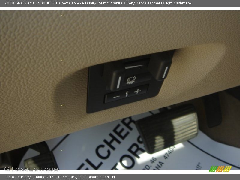 Summit White / Very Dark Cashmere/Light Cashmere 2008 GMC Sierra 3500HD SLT Crew Cab 4x4 Dually