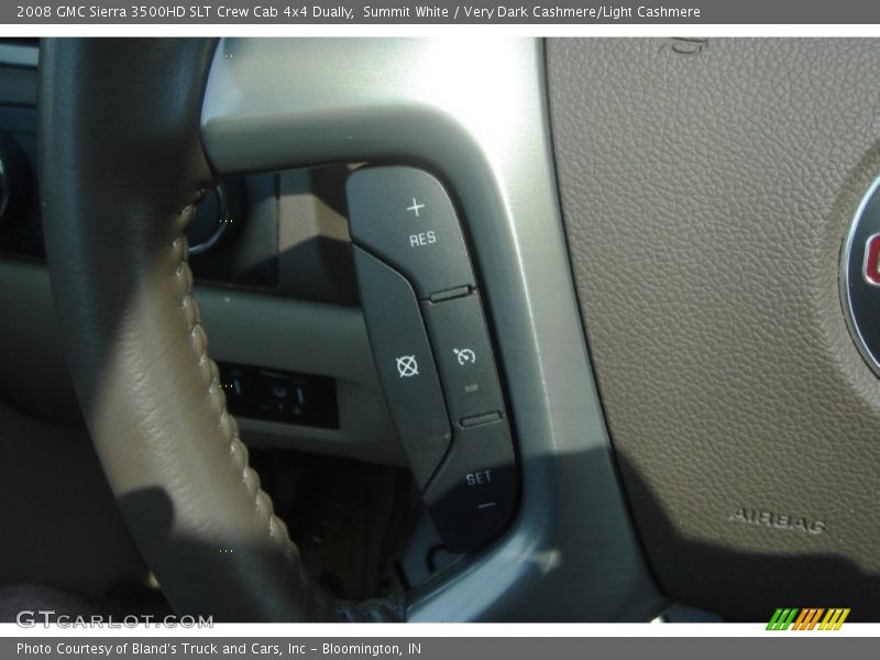 Summit White / Very Dark Cashmere/Light Cashmere 2008 GMC Sierra 3500HD SLT Crew Cab 4x4 Dually