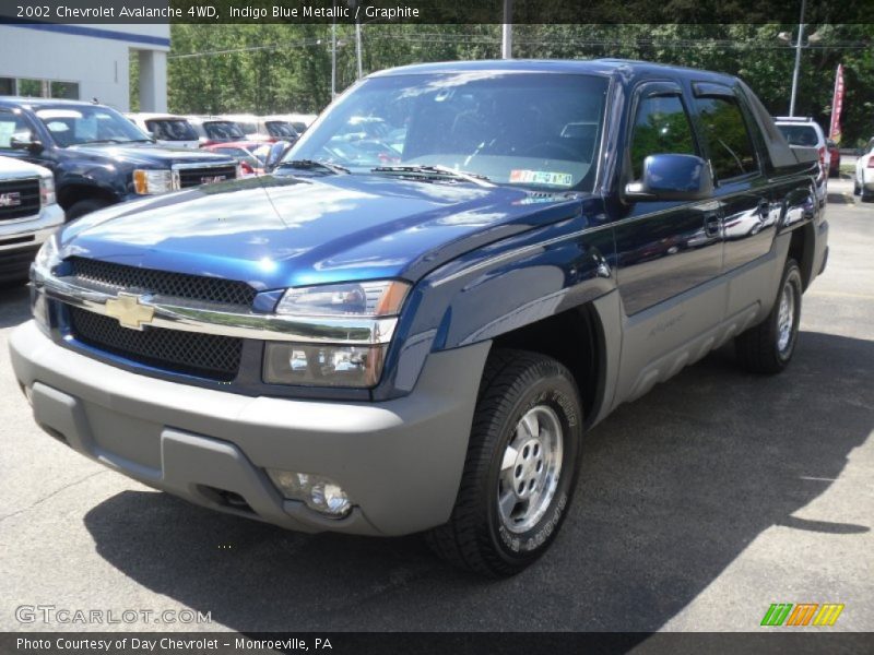 Indigo Blue Metallic / Graphite 2002 Chevrolet Avalanche 4WD