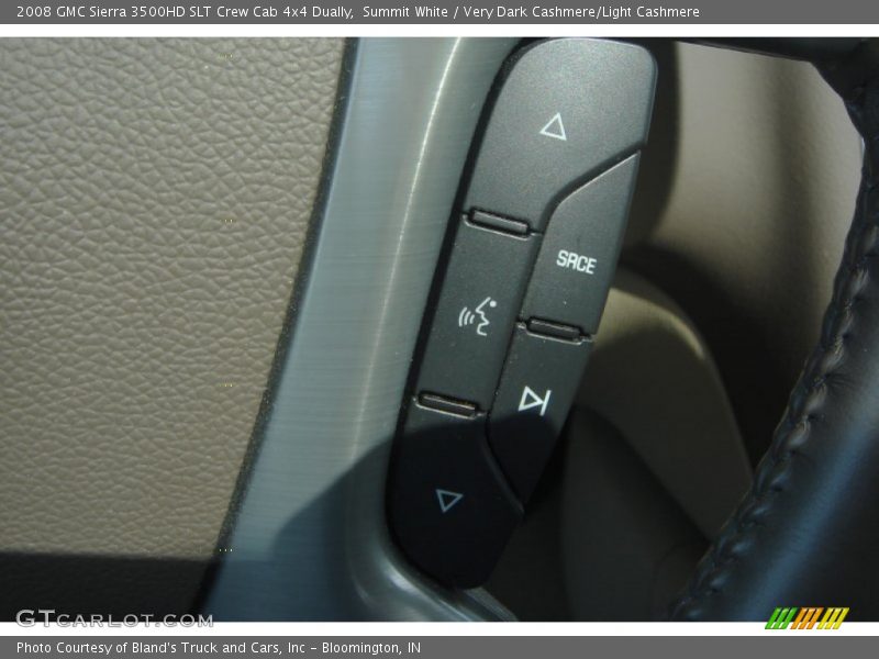 Summit White / Very Dark Cashmere/Light Cashmere 2008 GMC Sierra 3500HD SLT Crew Cab 4x4 Dually